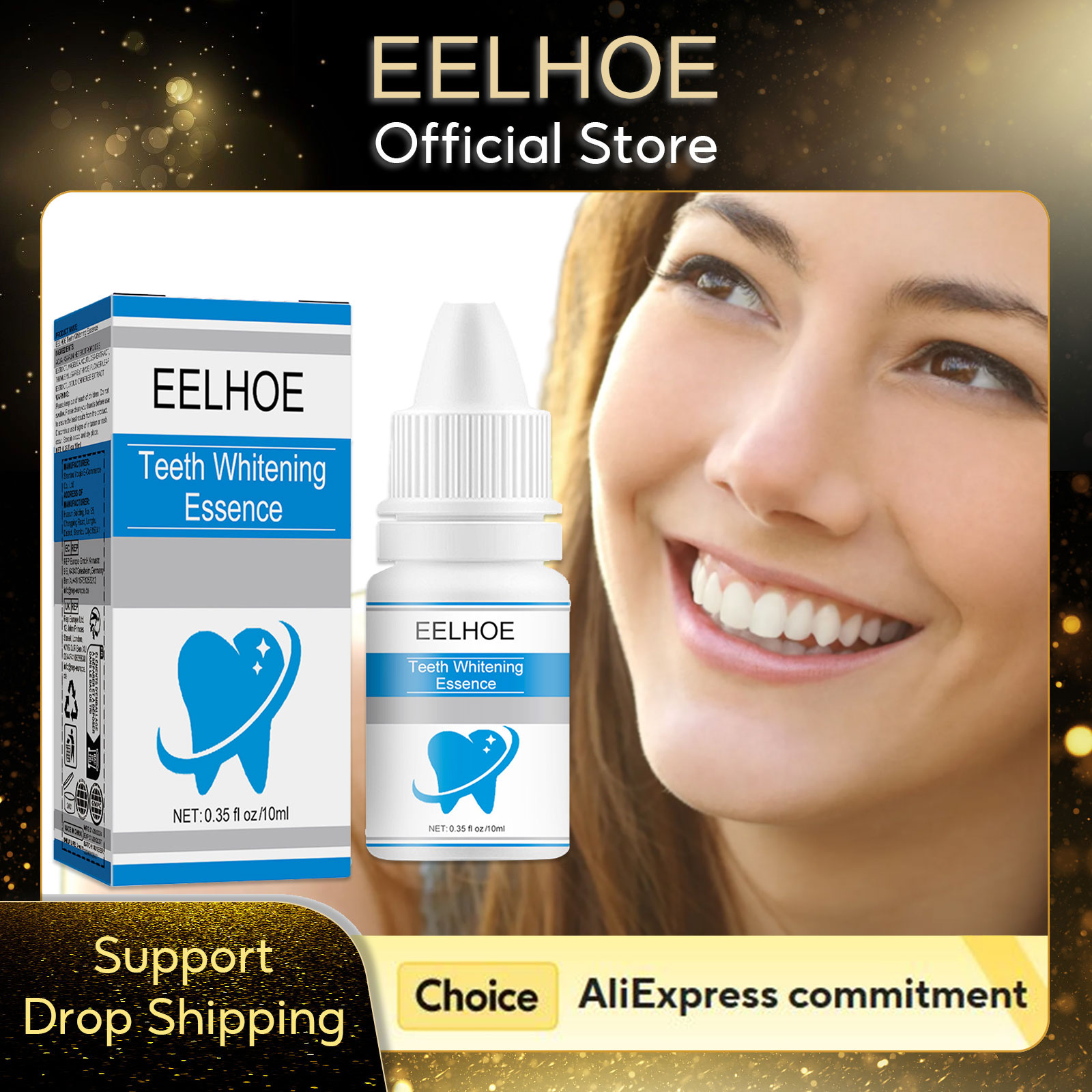 Teeth Paint Whitening - EELHOE Serum pemutih gigi, penghilang plak