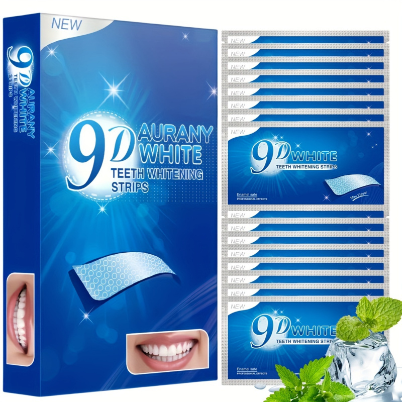 Teeth Whitening Gel Peroxide - 21 Pasang Strip Pemutih Gigi Putih
