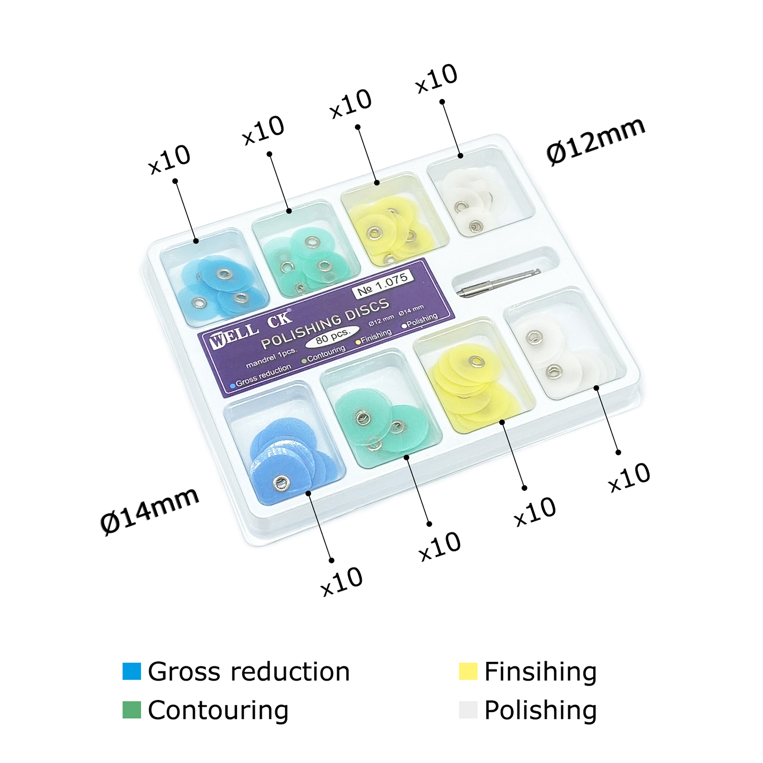 WELL CK 40/80 Buah Pemoles Gig - Teeth Whitening Professional ulasan dan harga