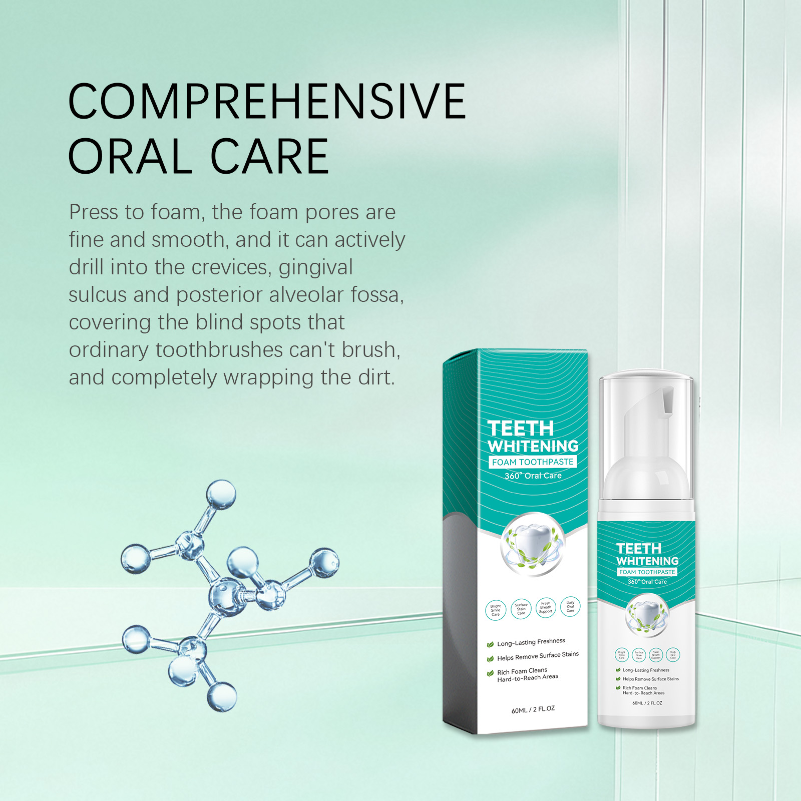 Busa Pasta Gigi Pemutih Gigi,  - Teeth Whitening Mousse ulasan dan harga
