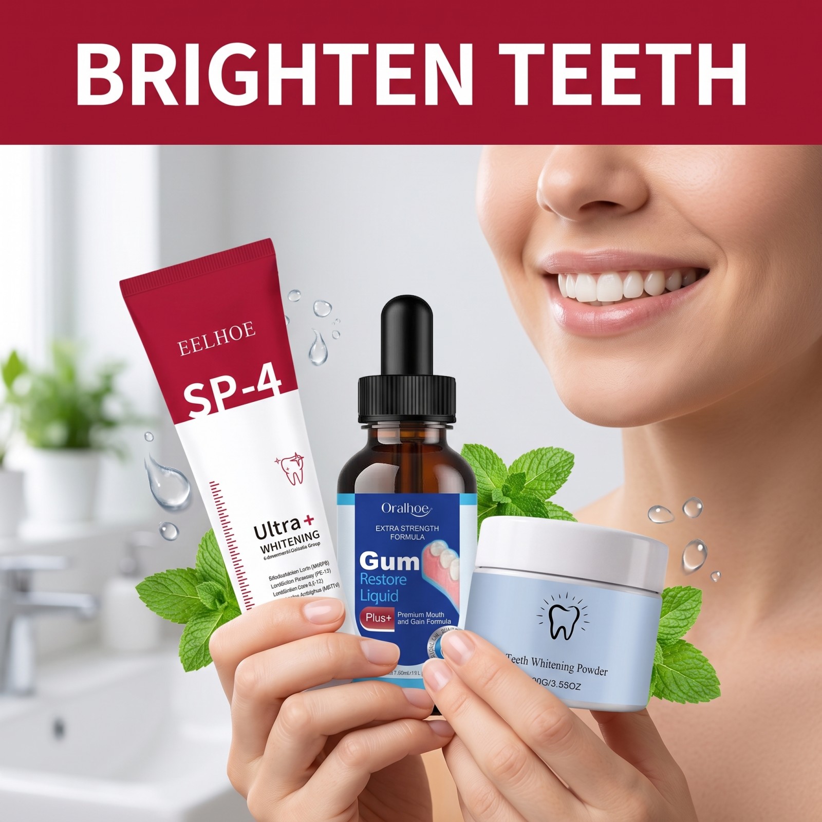 Paket Perawatan Mulut: Pasta G - Whitening Mouthwash ulasan dan harga