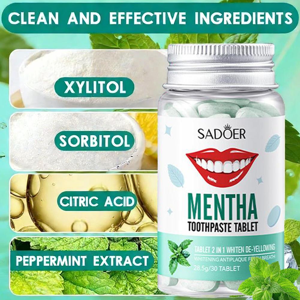 30 Buah Tablet Pasta Gigi Pada - Whitening Mouthwash ulasan dan harga