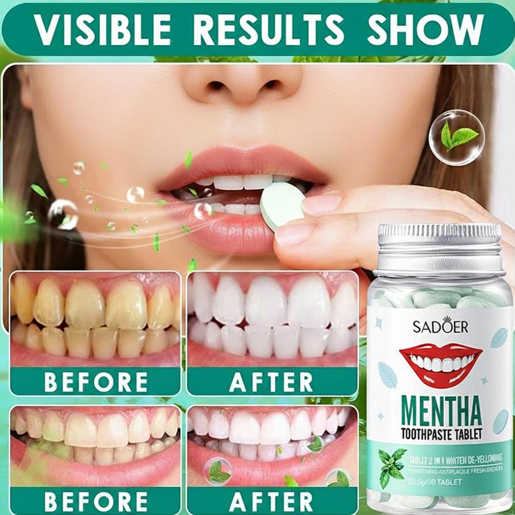 30 Buah Tablet Pasta Gigi Pada - Whitening Mouthwash ulasan dan harga