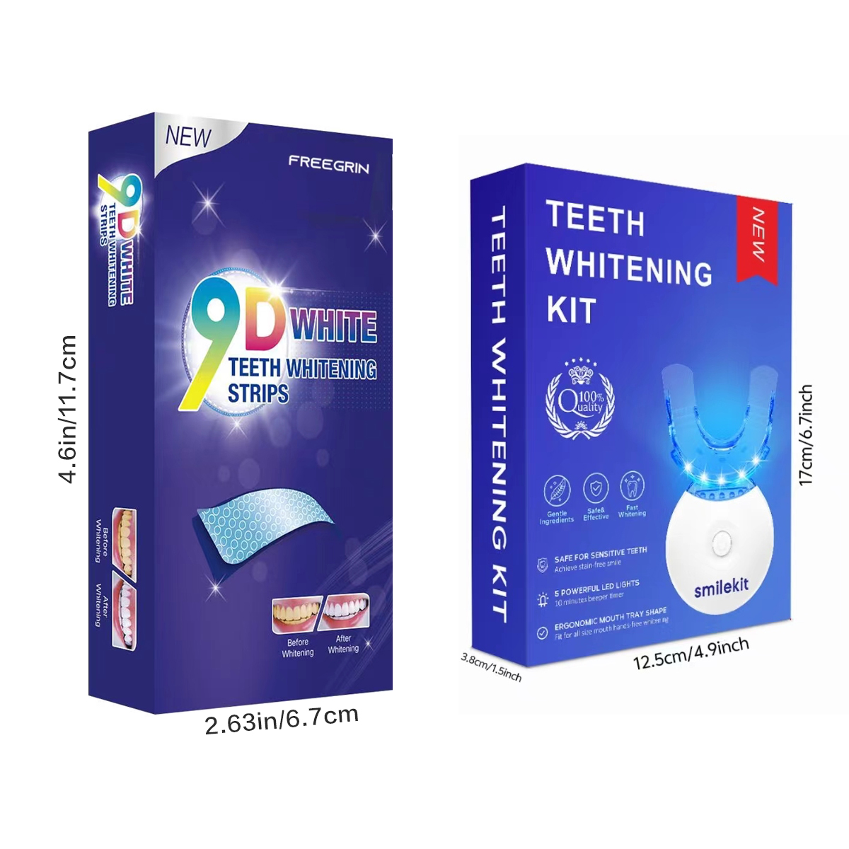 Kit pemutih gigi-5X lampu LED  - Whitening Mouthwash ulasan dan harga