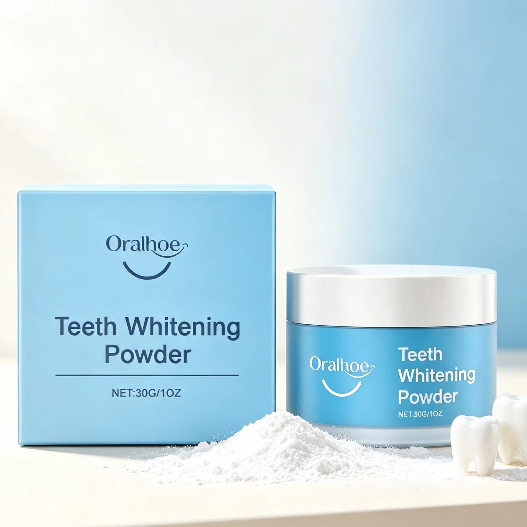 Bubuk Gigi Oralhoe untuk Membe - Teeth Paint Whitening ulasan dan harga