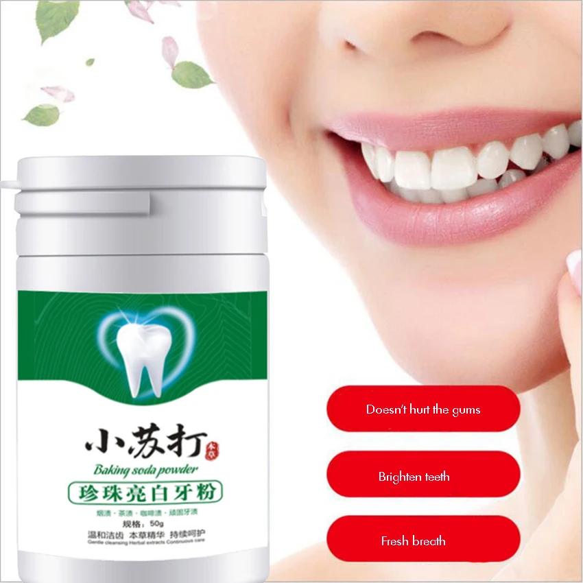 Bubuk Pemutih Gigi Soda Kue, P - Teeth Whitening Baking Soda ulasan dan harga
