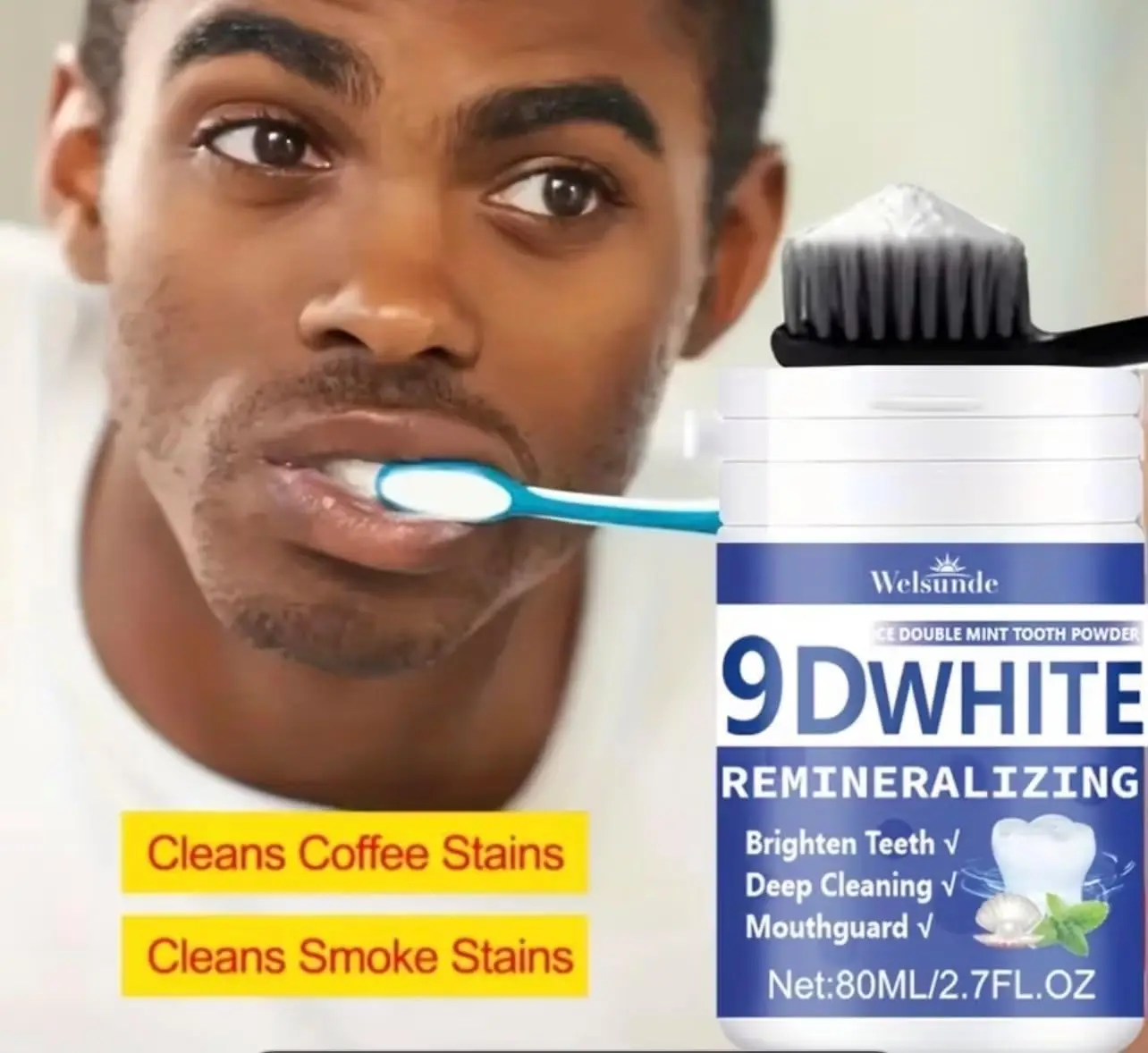 Bubuk Gigi Hidroksiapatit Remi - Teeth Paint Whitening ulasan dan harga