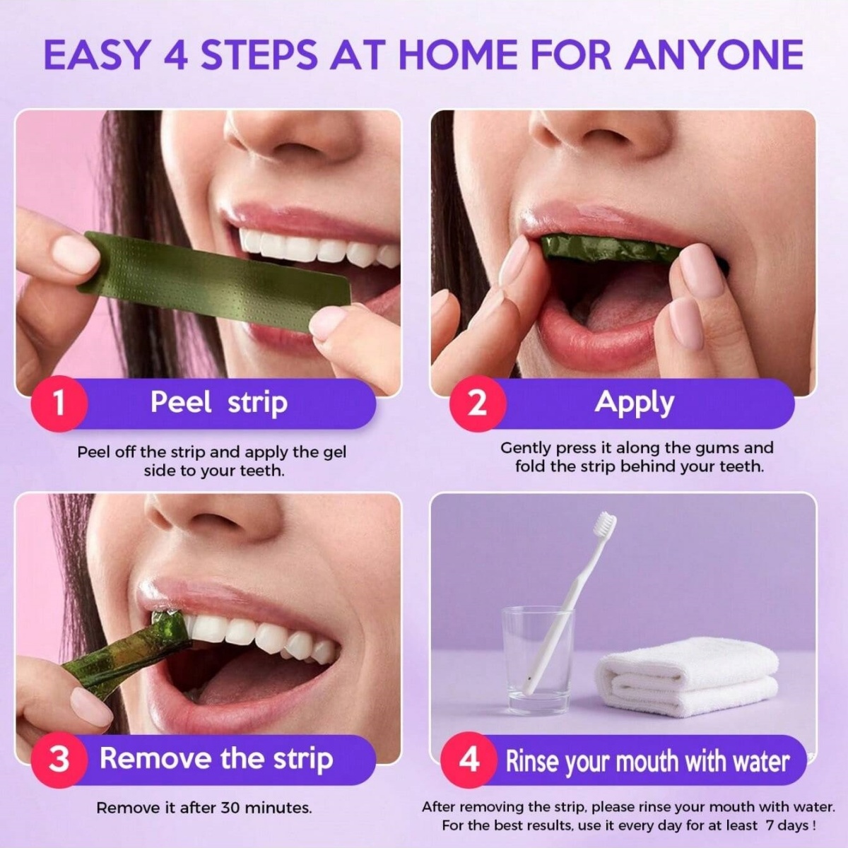 Stiker Gigi Pemutih Mewah 7/14 - Teeth Whitening Gel Peroxide ulasan dan harga