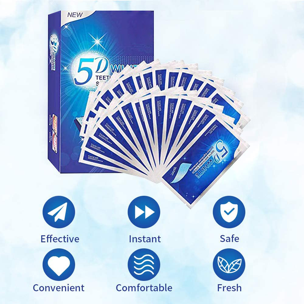 Strip Pemutih Gigi 5D Gel Pemu - Teeth Whitening Gel Peroxide ulasan dan harga