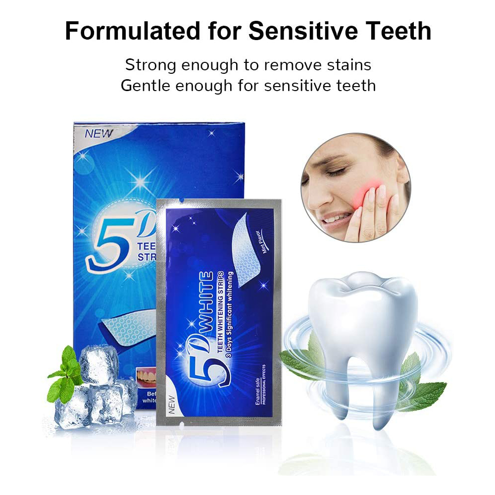 Strip Pemutih Gigi 5D Gel Pemu - Teeth Whitening Gel Peroxide ulasan dan harga