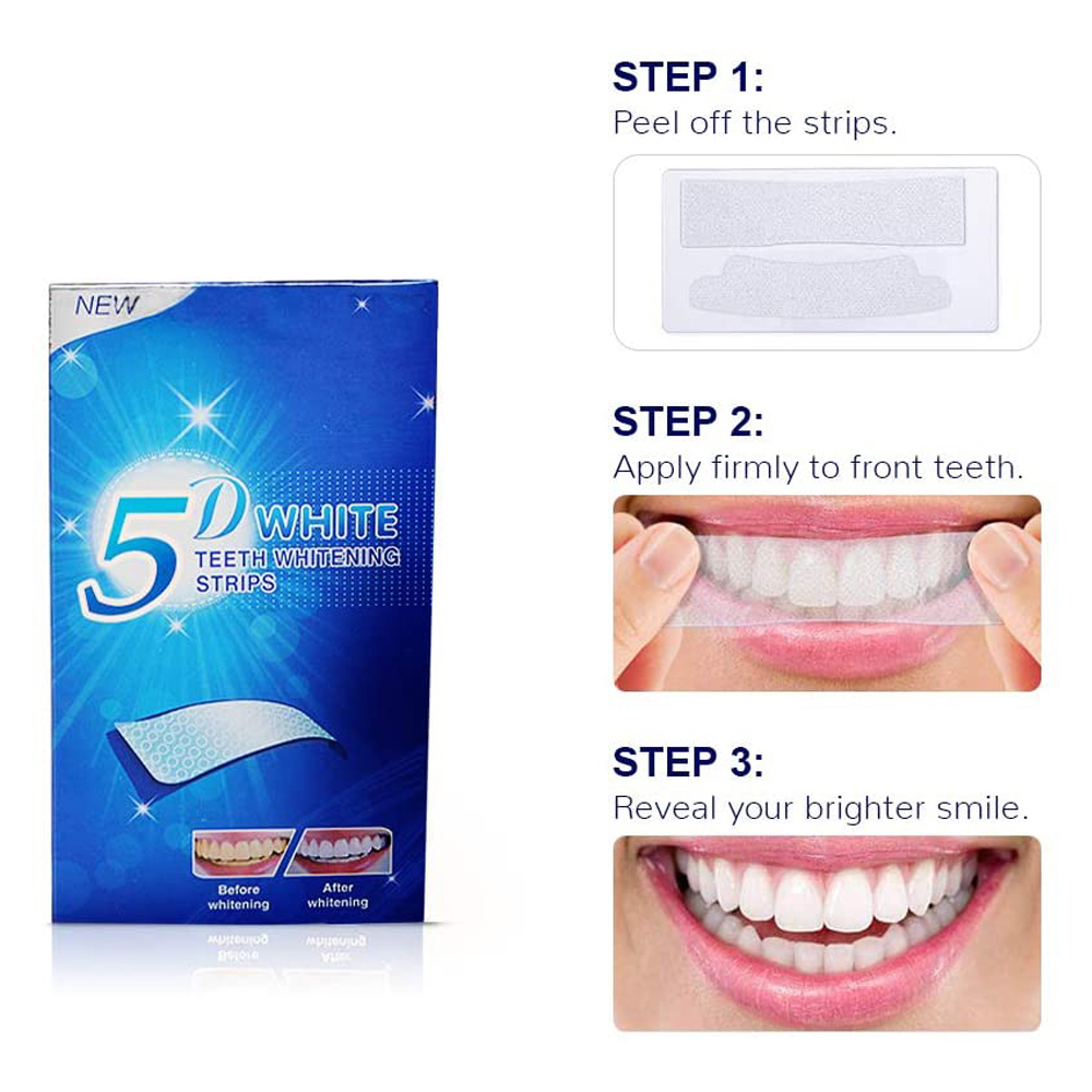Strip Pemutih Gigi 5D Gel Pemu - Whitening Mouthwash ulasan dan harga