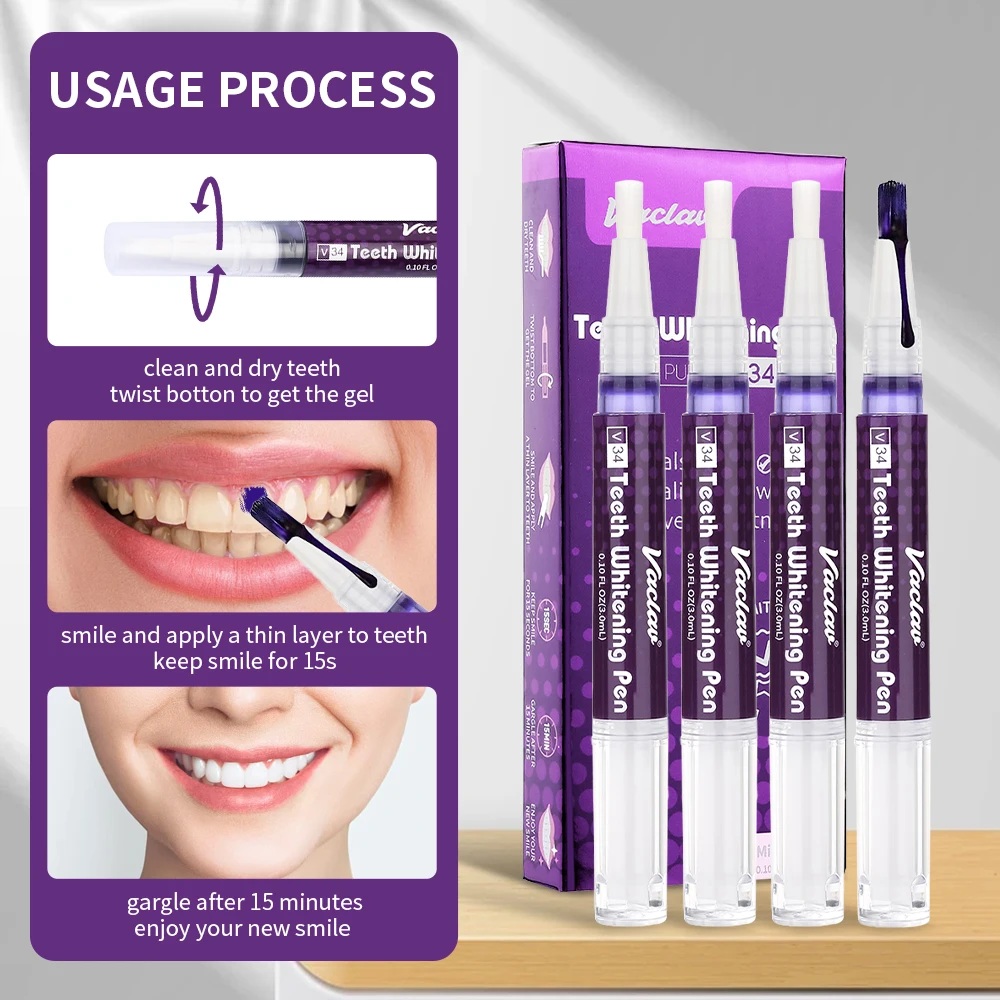 Vaclav V34 Pena Gel Pemutih Gi - Teeth Whitening Gel Peroxide ulasan dan harga